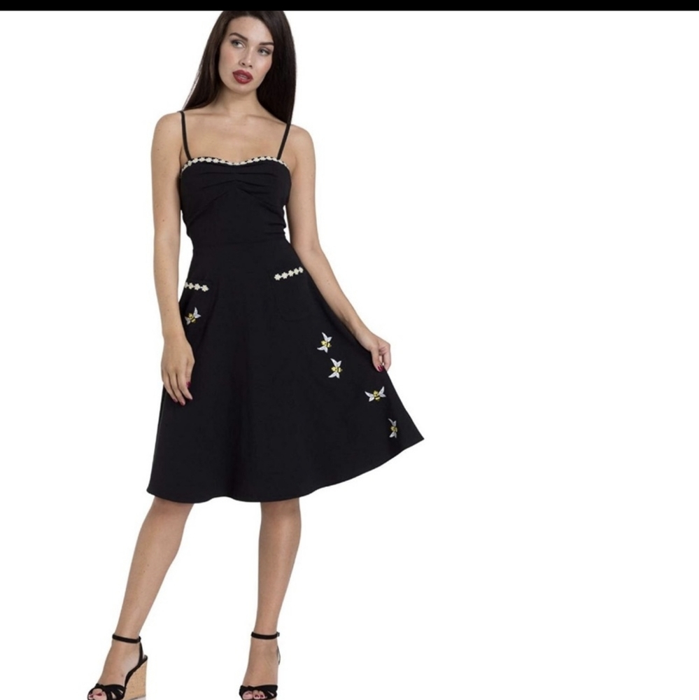 Voodoo Vixen Vintage Pinup Bumblebee Dress